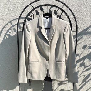 Express Women's One-Button Blazer, Light Beige, Size 6